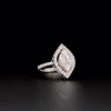 Marquies Shape with Cluster Helo Lab Grown Diamond Ring