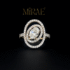 Oval Helo Solitaire Lab Grown Diamond Ring